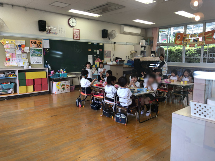 ひまわりぐみさんお弁当の時間です