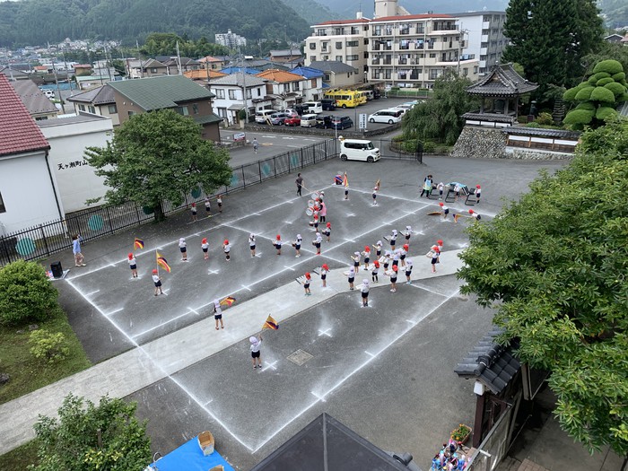 屋上プールからの撮影