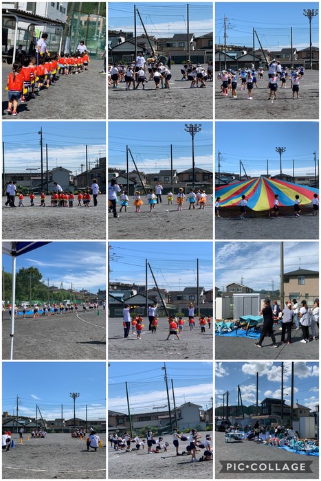 幹事のお母さんたちがお手伝いして下さった運動会予行!