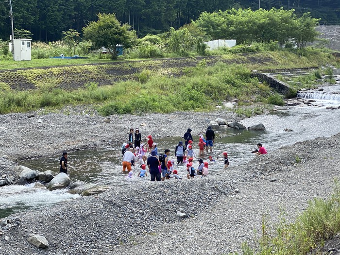 待ちに待った川遊び！！