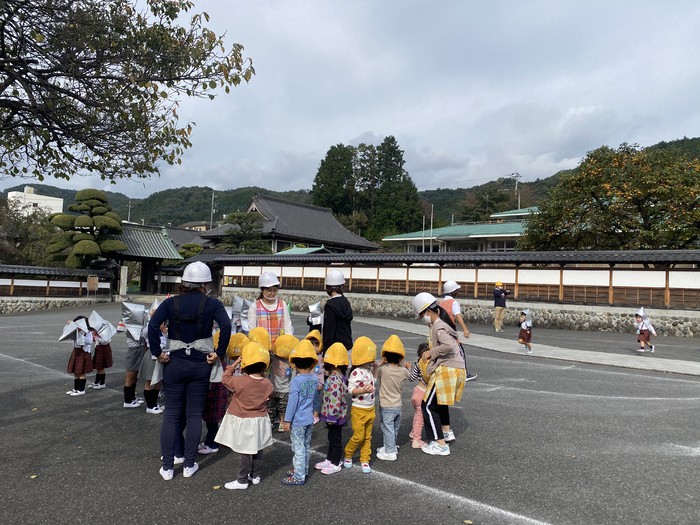 初めての避難訓練！