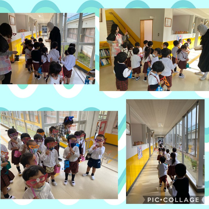 あめちゃんをもらってごきげんさん   