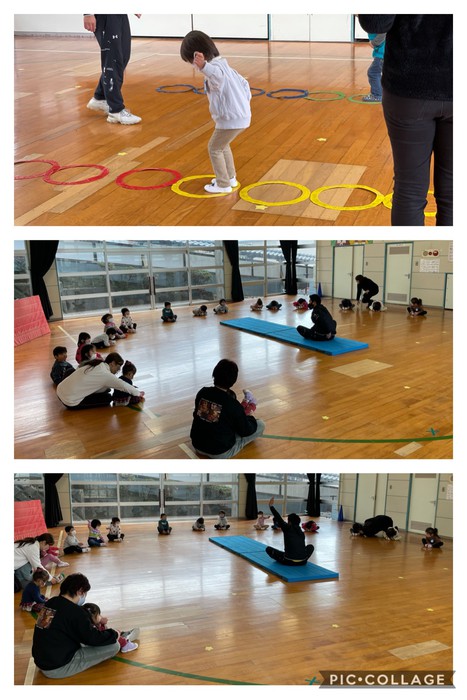 すみれさんの体育あそび。おうちえんで動画を楽しんでくださいね?