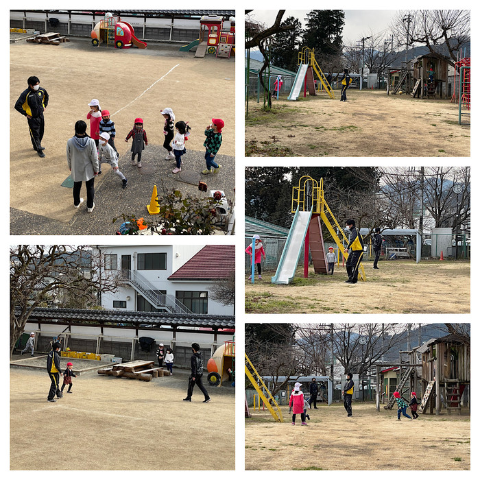 裏園庭では柊ニ先生も参戦wメンズにたくさん遊んでもらいスペシャルなカンガルーでした！