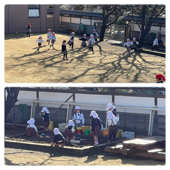 砂場は安定の人気スポット