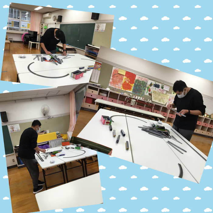 真剣な車掌さん！