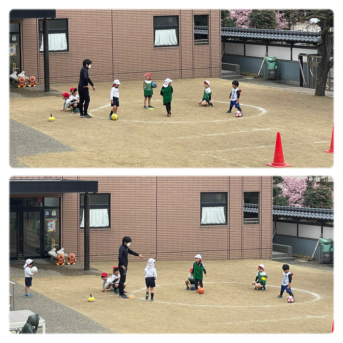 とっても優しい渉先生！サッカークラブはもちろん、正課の体育指導や運動会、日にちを間違えてきてしまった時にはカンガルー保育？wと大活躍の渉先生がキッズパワーさんの人事異動で19日でおしまいになってしまうそうです 次の先生と一緒に19日に来てくれます。