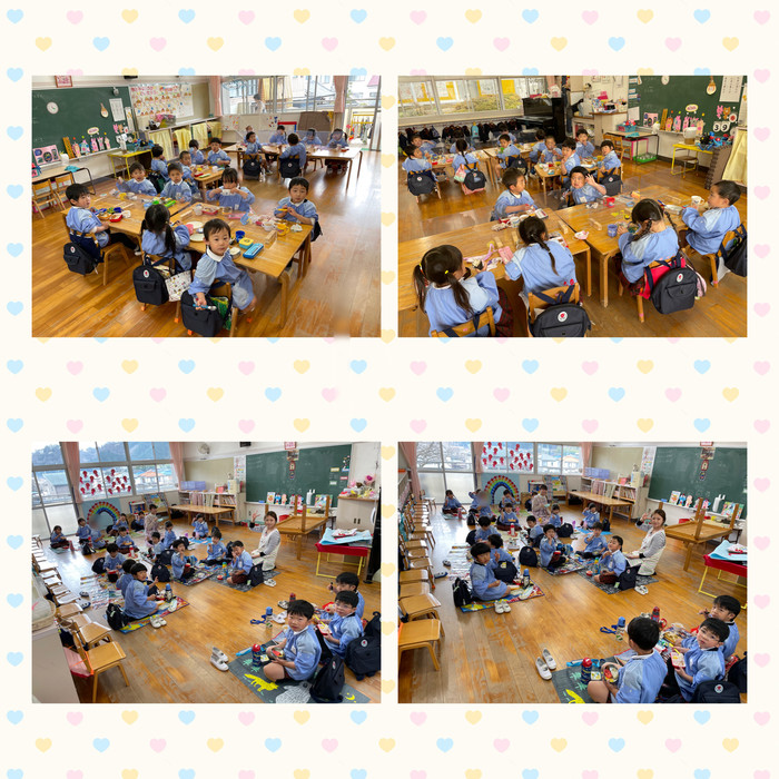 ある日ある時、年少さん達のお昼ごはん！