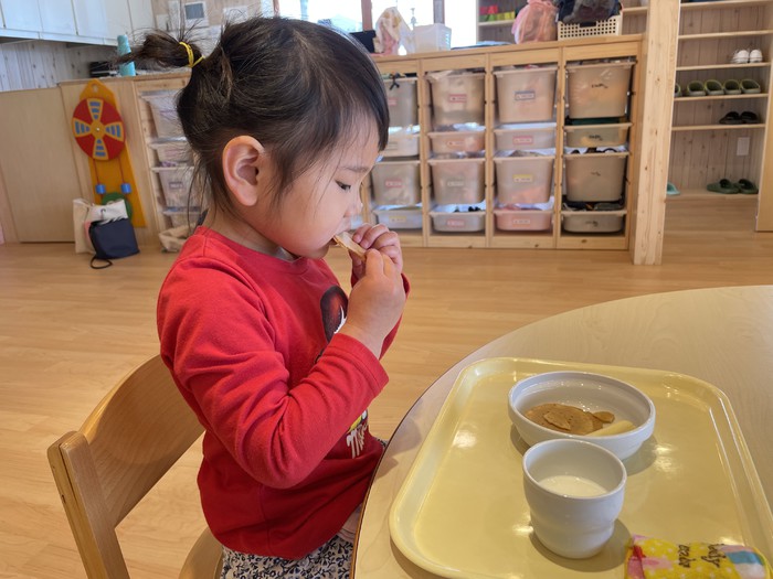 朝のおやつタイム