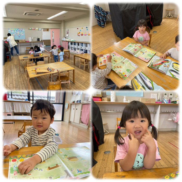 週2回のプレ2歳、すみれ組さん初日??