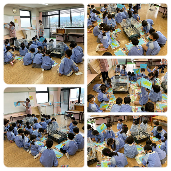 年長はひよこの絵を描きました！