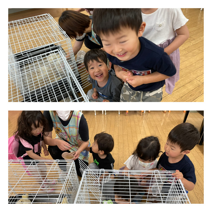 土曜日メンバーは飼育当番さん 