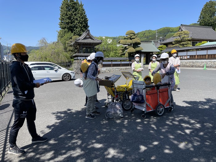 4月の避難訓練の様子
