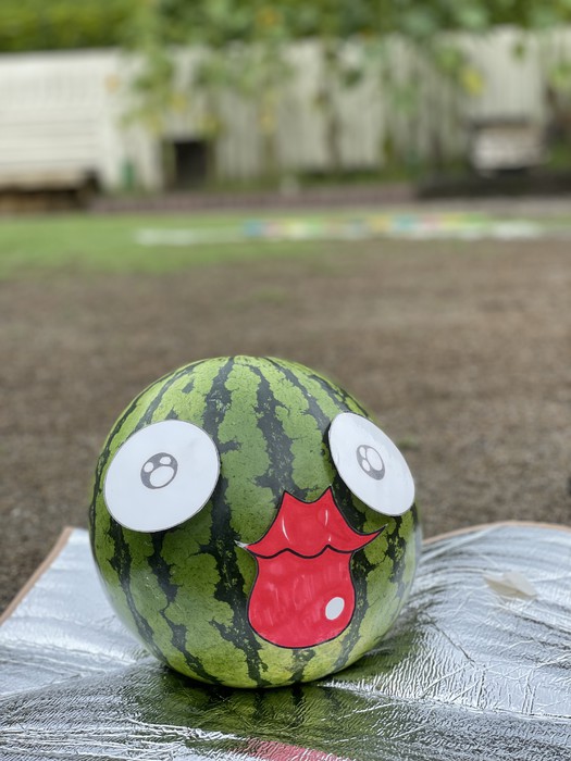 三浦からやってきたスイカくん すごく甘くておいしかったです。