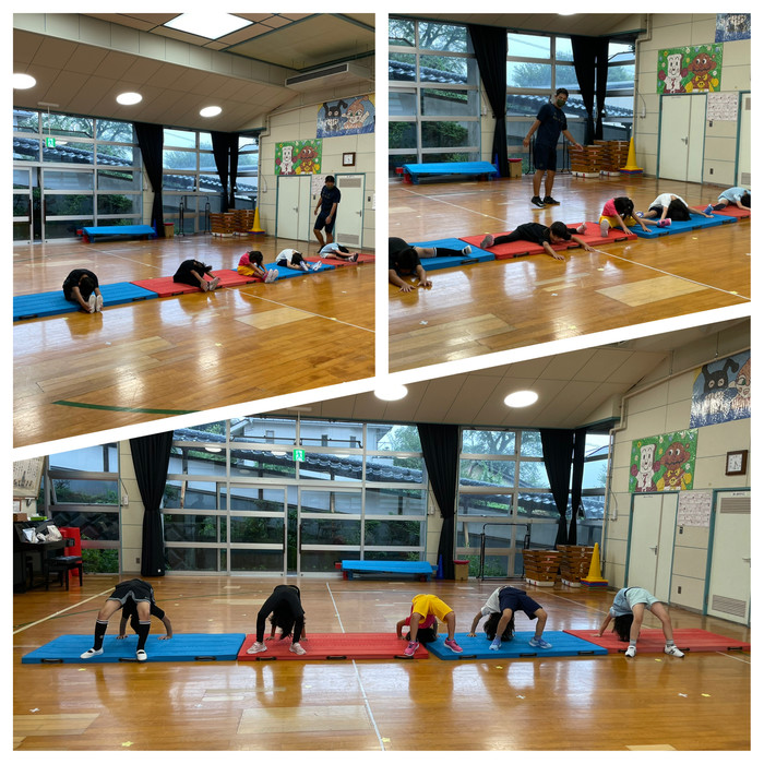 こちらはスポーツクラブ小学生チーム!卒園児の成長がみれるのも先生たちの喜びの一つです??