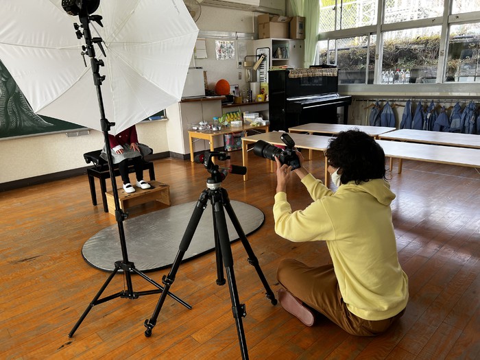 卒園アルバムの顔写真も撮ってくれました！