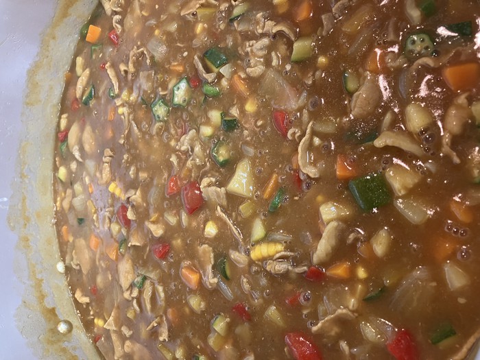 間もなく完成！ほとんどお野菜です！(^^)